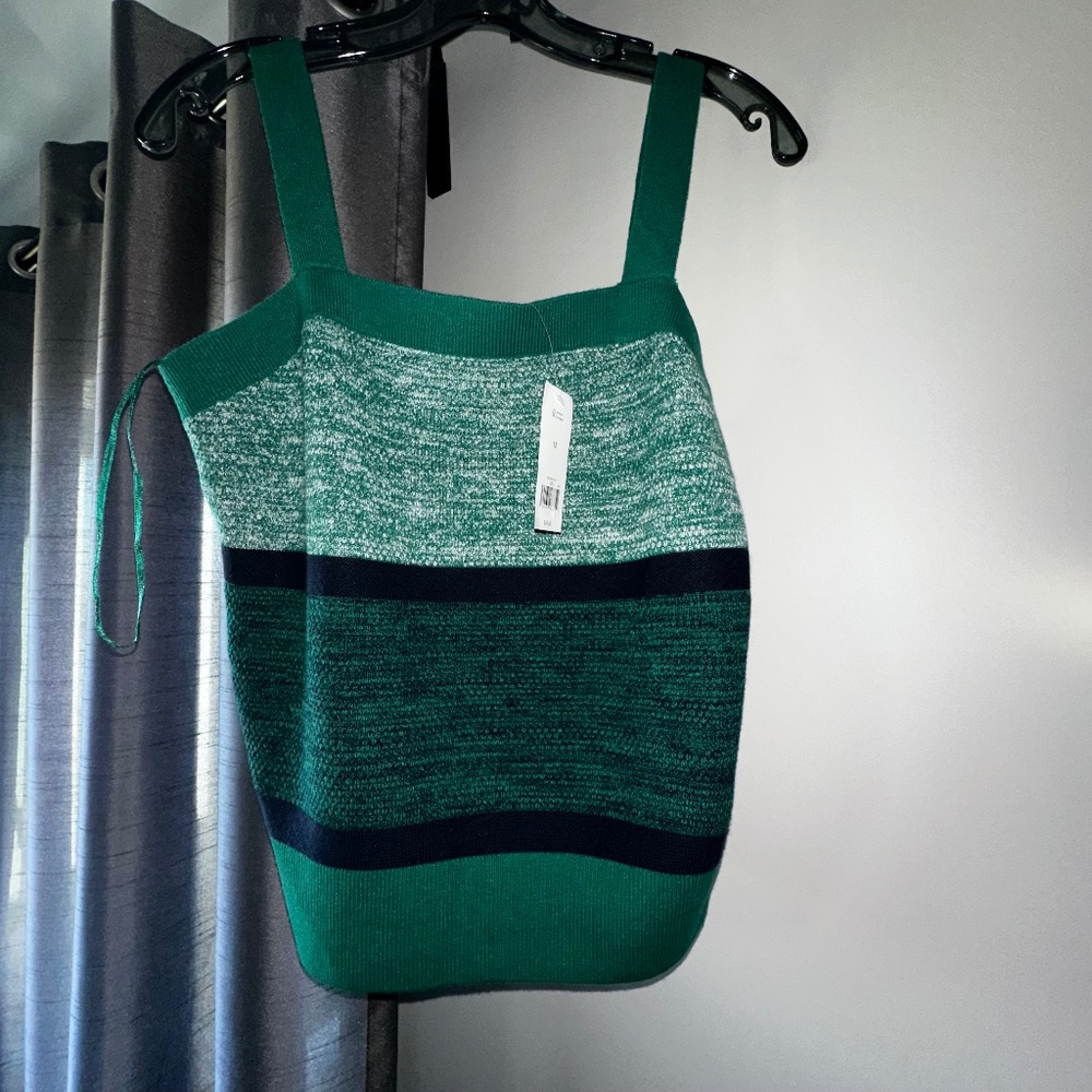 NWT Banana Republic Green Tank Top - size M